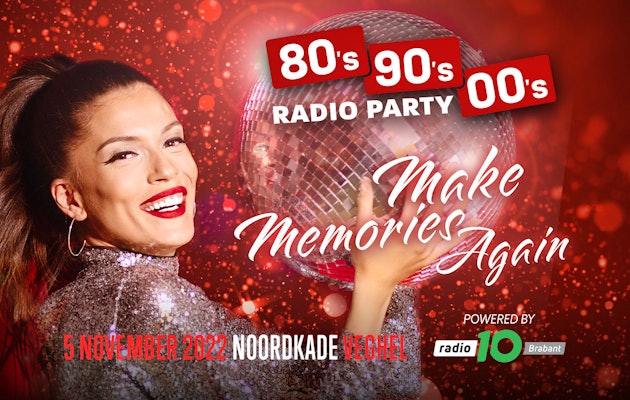 2 tickets voor de 80's 90's & 00's Radio Party in Veghel! 