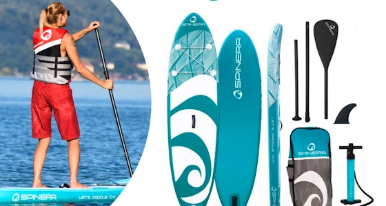 Korting Stabiele, complete en kwalitatieve supboard Spinera SUP Let's Paddle 10'4!