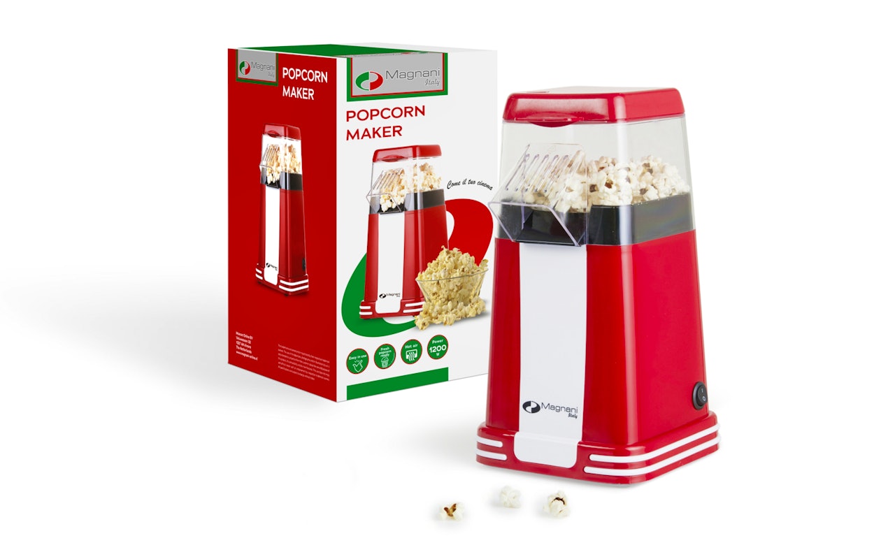 Een Popcornmaker van Magnani voor de allerlekkerste popcorn!