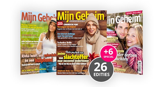 Ontvang 26 keer het tijdschrift Mijn Geheim + 6 specials!