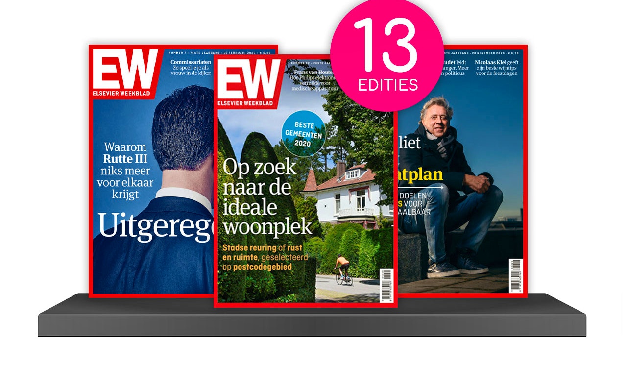 Een kwartaalabonnement (13 nummers) op opinieblad Elsevier Weekblad!