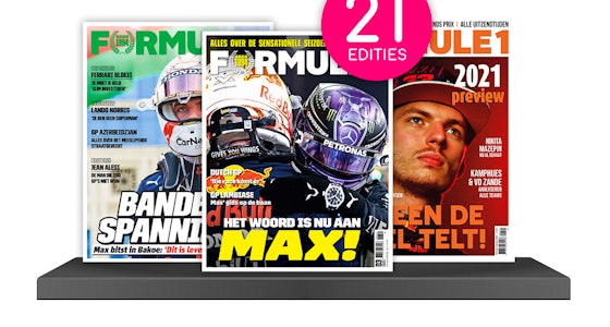Een jaarabonnement (21x) Formule 1 Magazine!