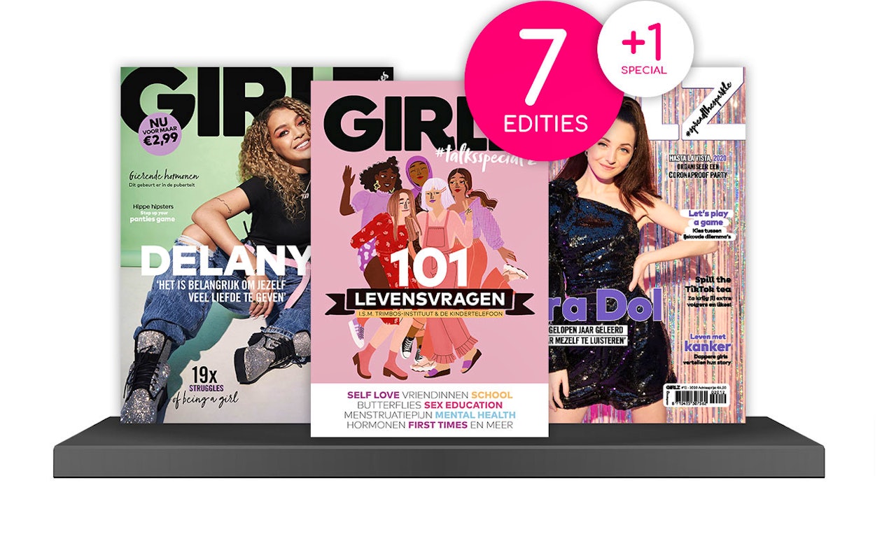 Abonnement op het meidenmagazine Girlz - 7 nummers + 1 Special!
