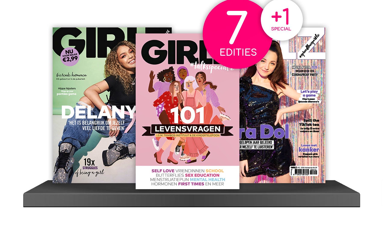 Abonnement op het meidenmagazine Girlz - 7 nummers + 1 Special!