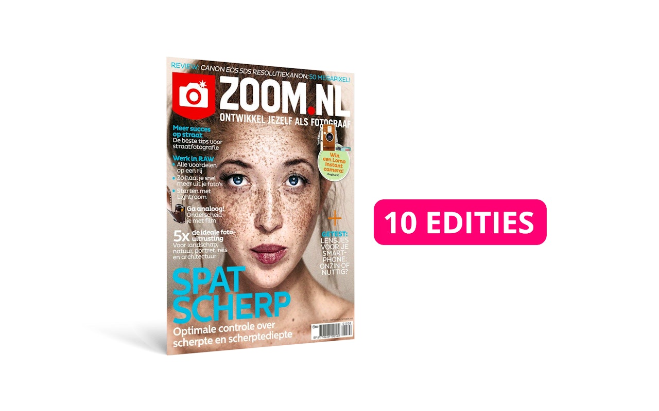 Een jaarabonnement op hét fotomagazine Zoom.nl!