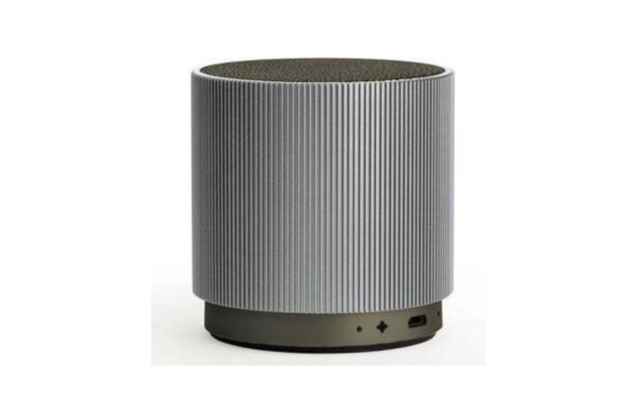 Lexon Fine bluetooth speaker in de kleur zilver!