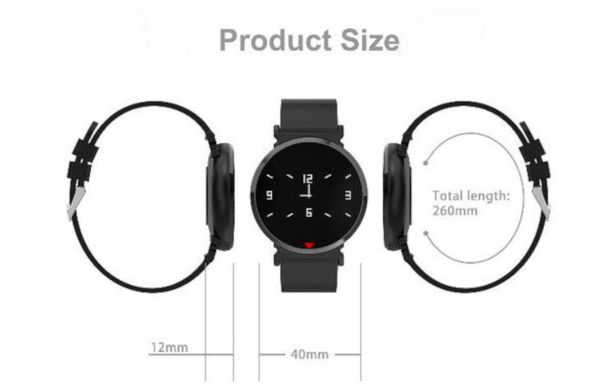 Fit worden met deze luxe Parya Smartwatch​!