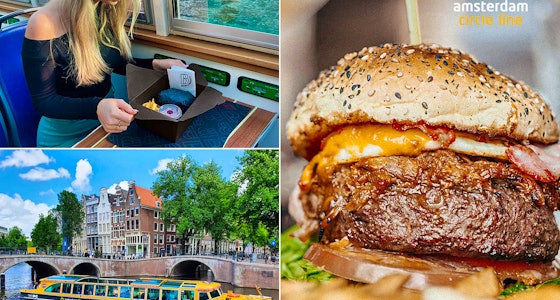 2 tickets voor een Burger Cruise door Amsterdam!