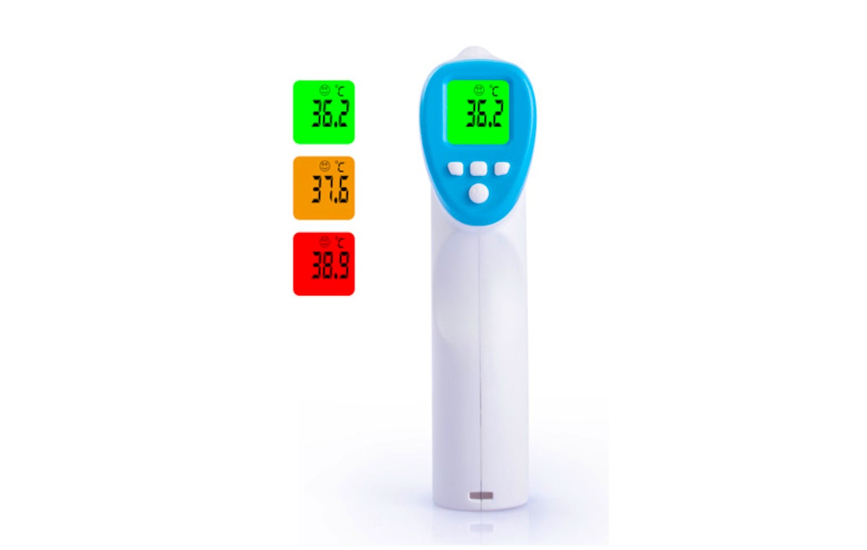 Gemakkelijk de temperatuur meten met deze digitale contactloze infrarood thermometer!