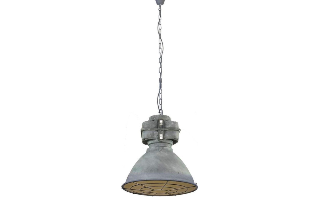 Stoere hanglamp met industrieel ontwerp (diameter 48 cm)!