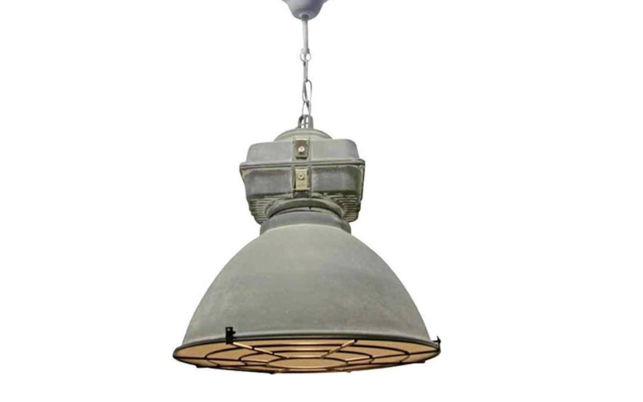 Stoere hanglamp met industrieel ontwerp (diameter 40 cm)!