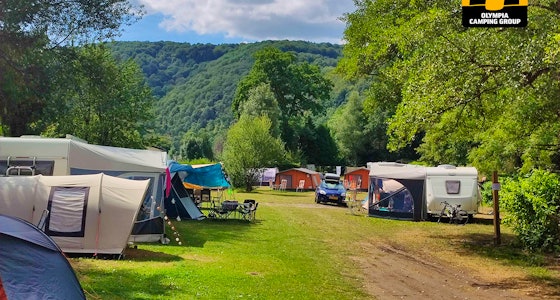 Verblijf met eigen tent of caravan op een camping in de Belgische Ardennen!