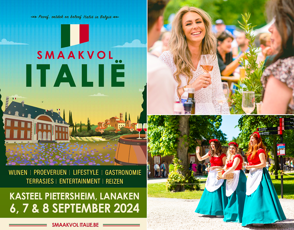 Ticket voor Smaakvol Italië op 6, 7 of 8 september in Lanaken, België!