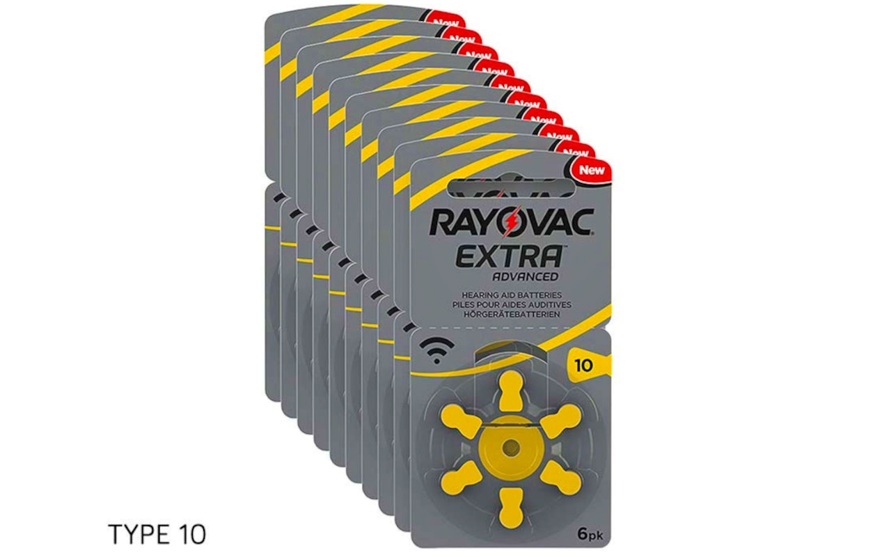 60 stuks Rayovac gehoorapparaat batterijen!