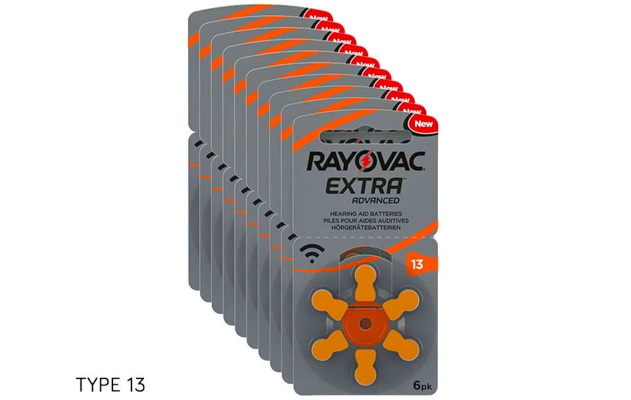 60 stuks Rayovac gehoorapparaat batterijen!