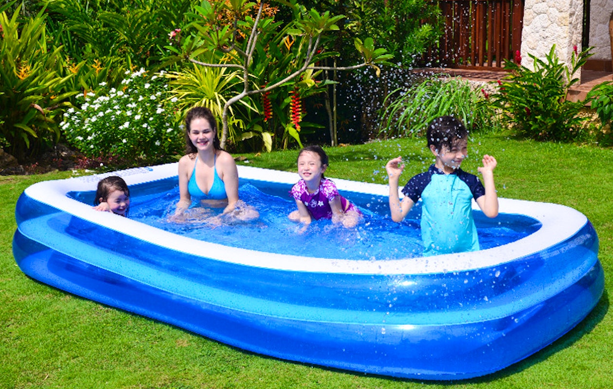 Verkoeling voor het hele gezin met dit XXL zwembad!