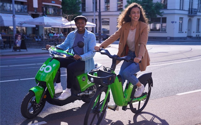 10 ritten van 5 minuten E-bike rijden via GO Sharing!
