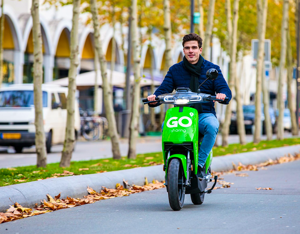 50 rijminuten e-scooter óf 63 rijminuten e-bike via GO sharing! 