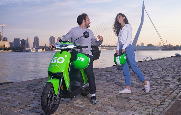 10x5 minuten e-scooter of 10x 6,3 minuten e-bike rijden via GO sharing!