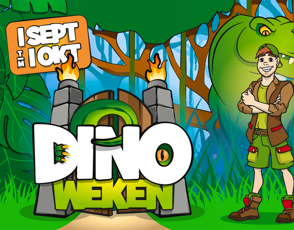 4 tickets voor de Dino weken in Kinderpretpark Julianatoren!