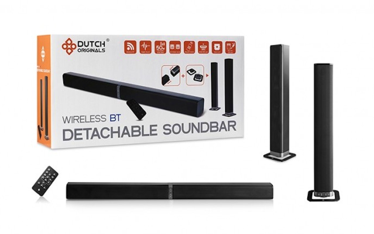Dutch Originals draadloze los te koppelen Bluetooth Soundbar!