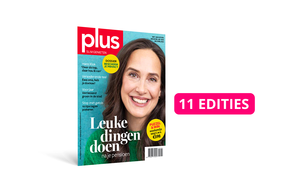 Een abonnement met 11 edities op Plus Magazine!