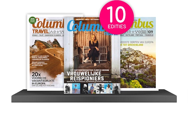 Een jaarabonnement met 10 edities Columbus Travel!