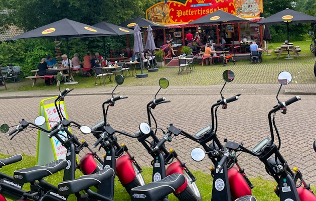 3 uur E-Chopper rijden + portie poffertjes bij Restaurant Amstelland! 