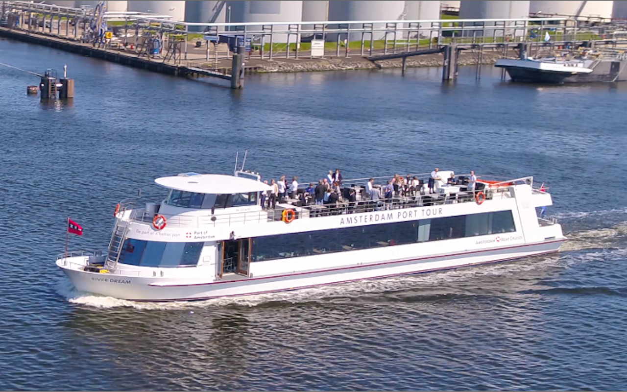 Havenrondvaart voor 2 personen met Amsterdam Boat Cruises incl. 12-uurtje!