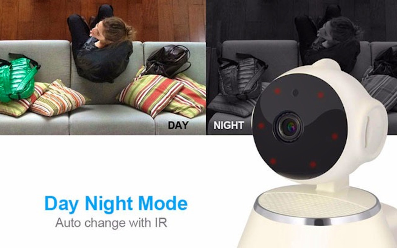 Hou je huis in de gaten met de bestuurbare IP-Camera met nachtzicht en bewegingsdetectie