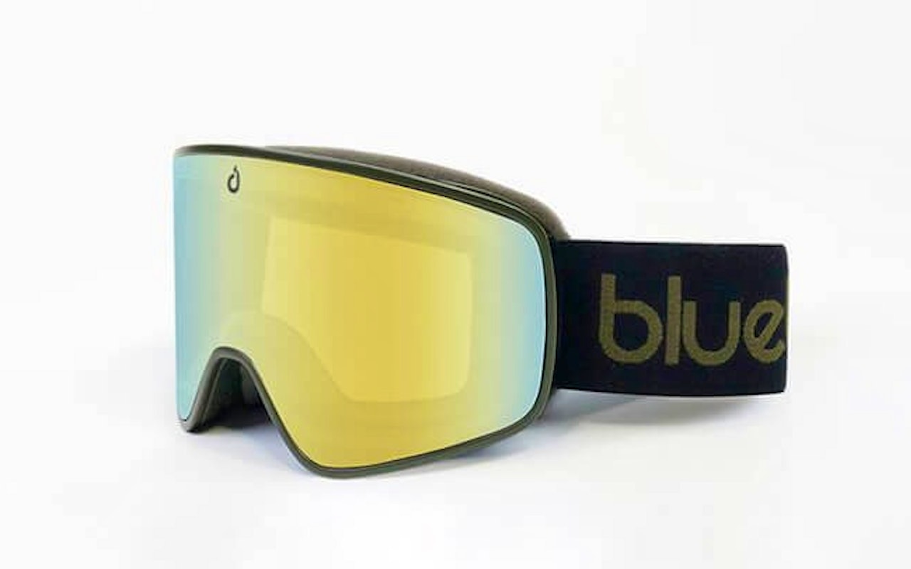 Een luxe Bluetribe skibril in een groene kleur!