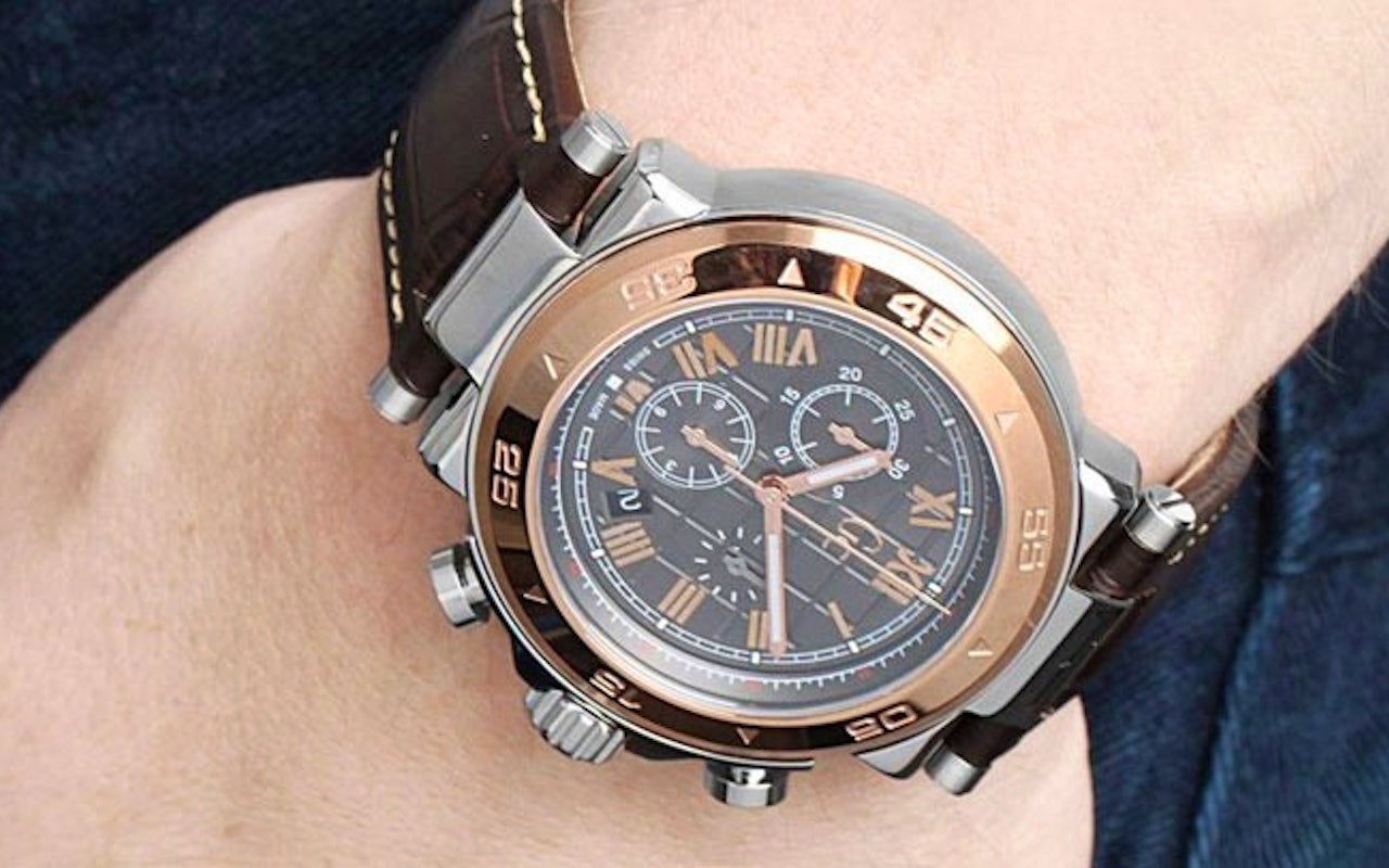 Prachtig Swiss made Guess Collection GC X90005G2S  Chronograaf heren horloge 
