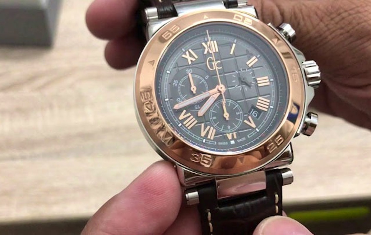 Prachtig Swiss made Guess Collection GC X90005G2S  Chronograaf heren horloge 