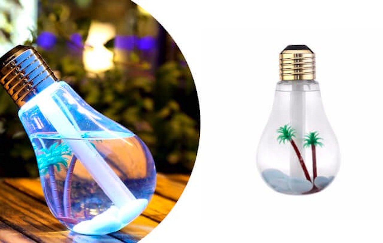 LED Lamp Luchtbevochtiger met RGB kleuren verlichting!