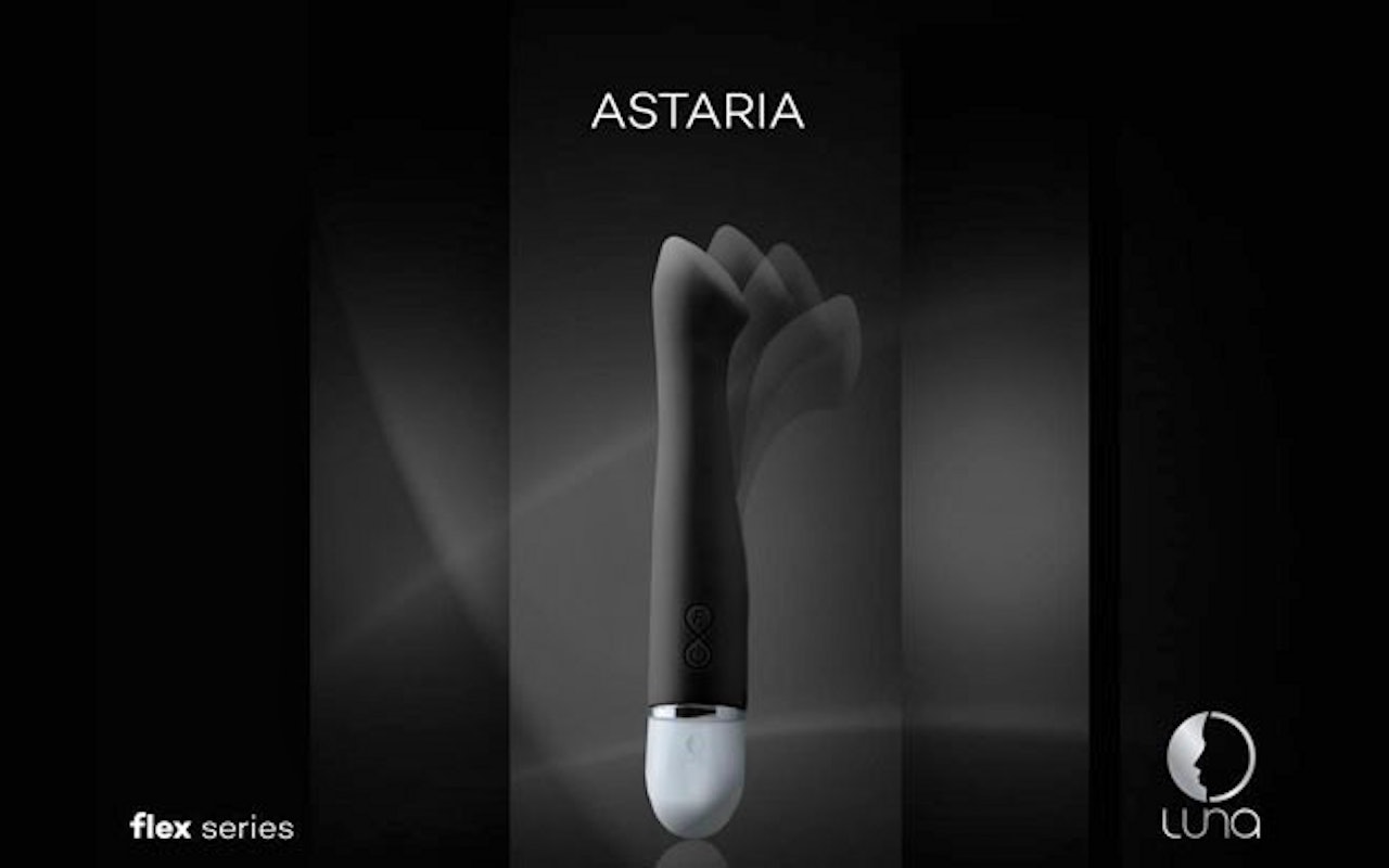 Breng jezelf tot grote hoogtes met de Luna Astaria black flex vibrator!
