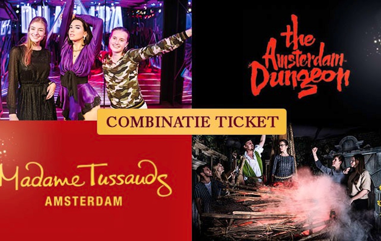 2 combitickets voor Madame Tussauds én The Amsterdam Dungeon!