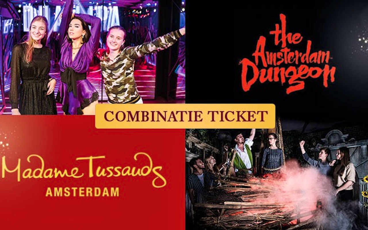 2 combitickets voor Madame Tussauds én The Amsterdam Dungeon!