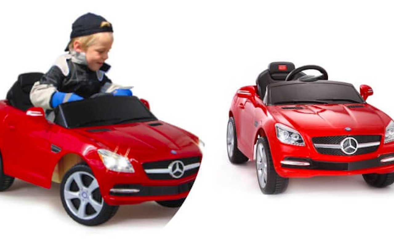 Mercedes-Benz SLK elektrische kinderauto rood!