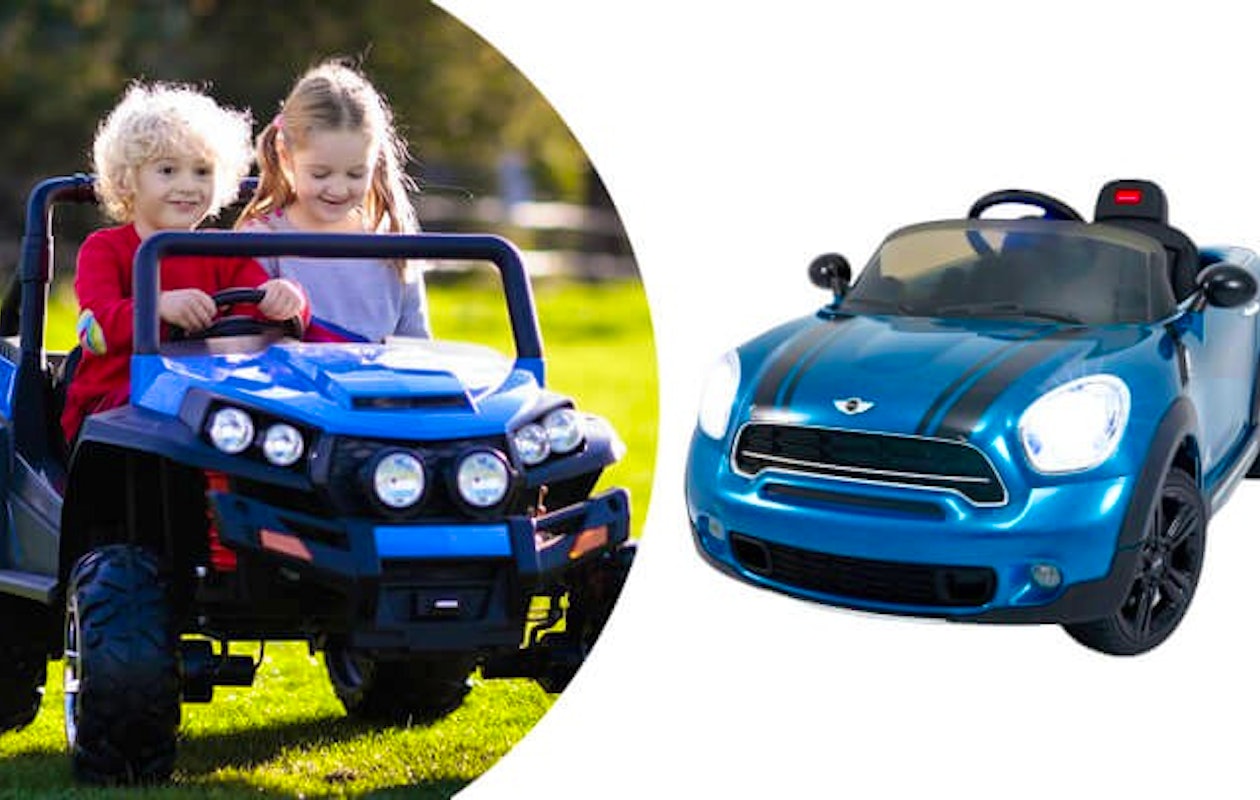 Mini Cooper Countryman elektrische kinderauto blauw!