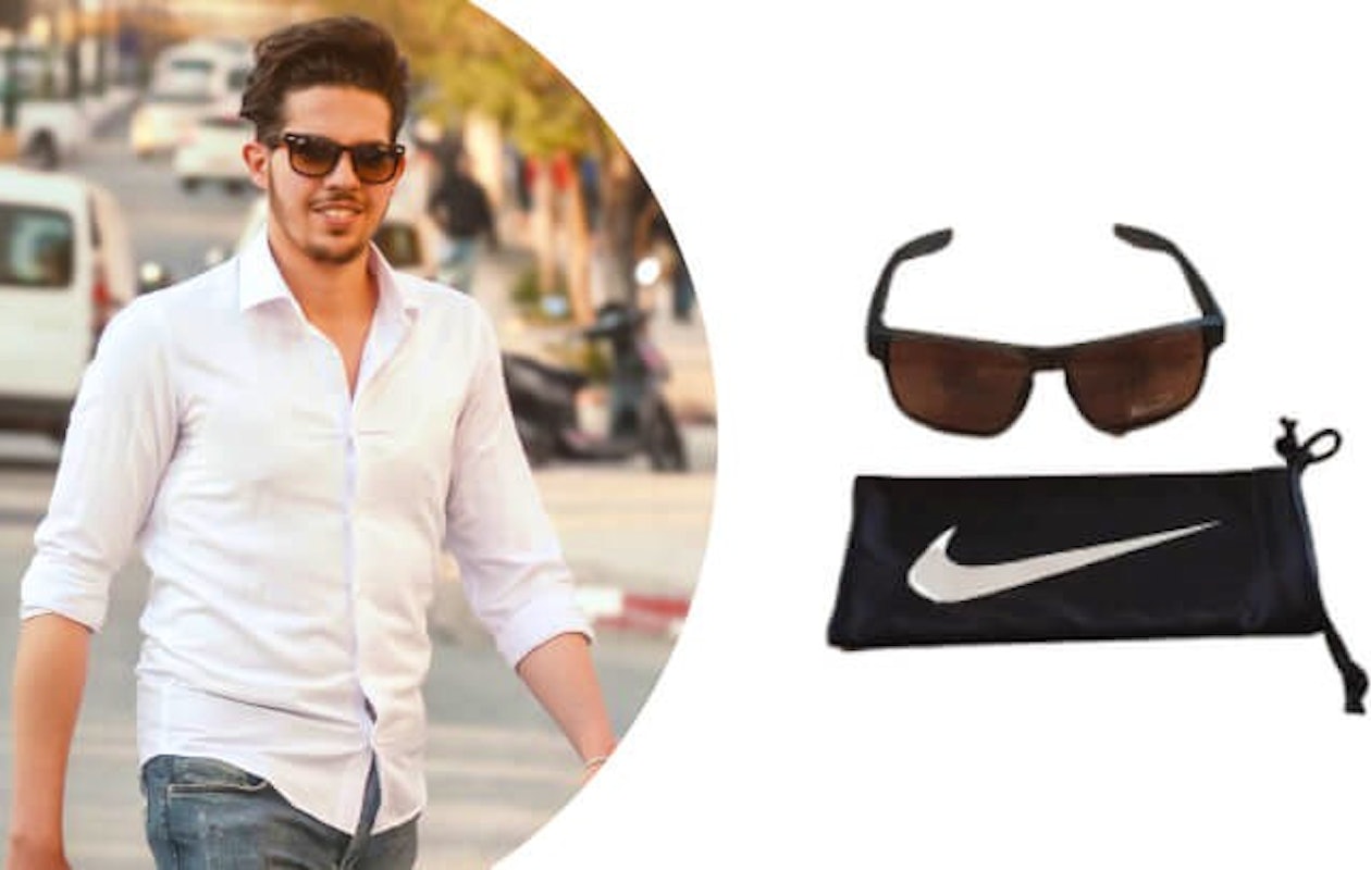 Zwarte Nike Max Optics zonnebril voor heren!