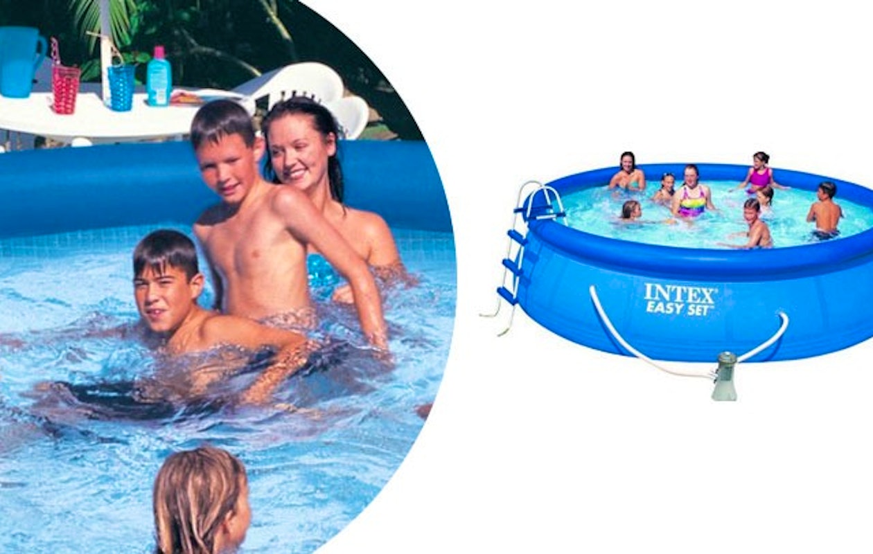 Intex Easy Set zwembad met een diameter van 457 cm!