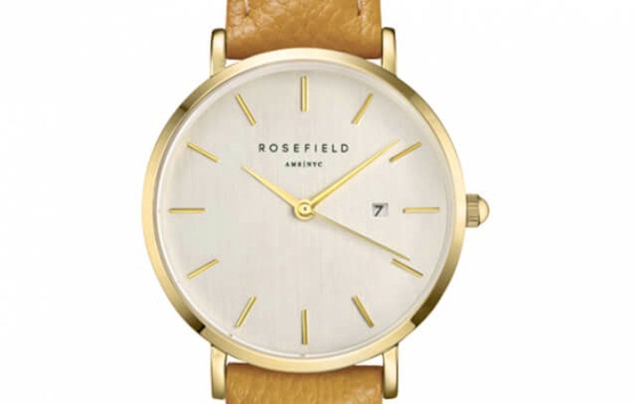 Rosefield Fashion Editor Yellow Gold Horloge SIFE-I80!