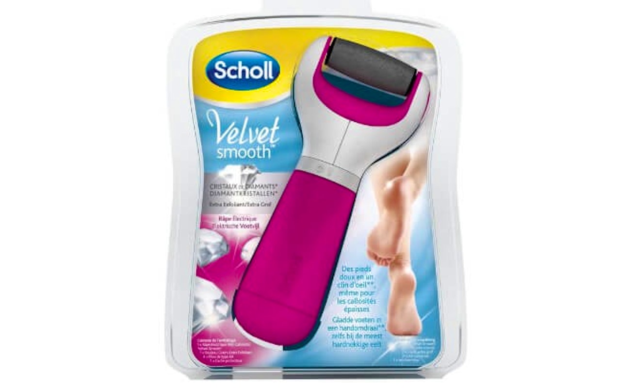 Scholl Velvet Smooth elektronische voetvijl in een roze kleur!