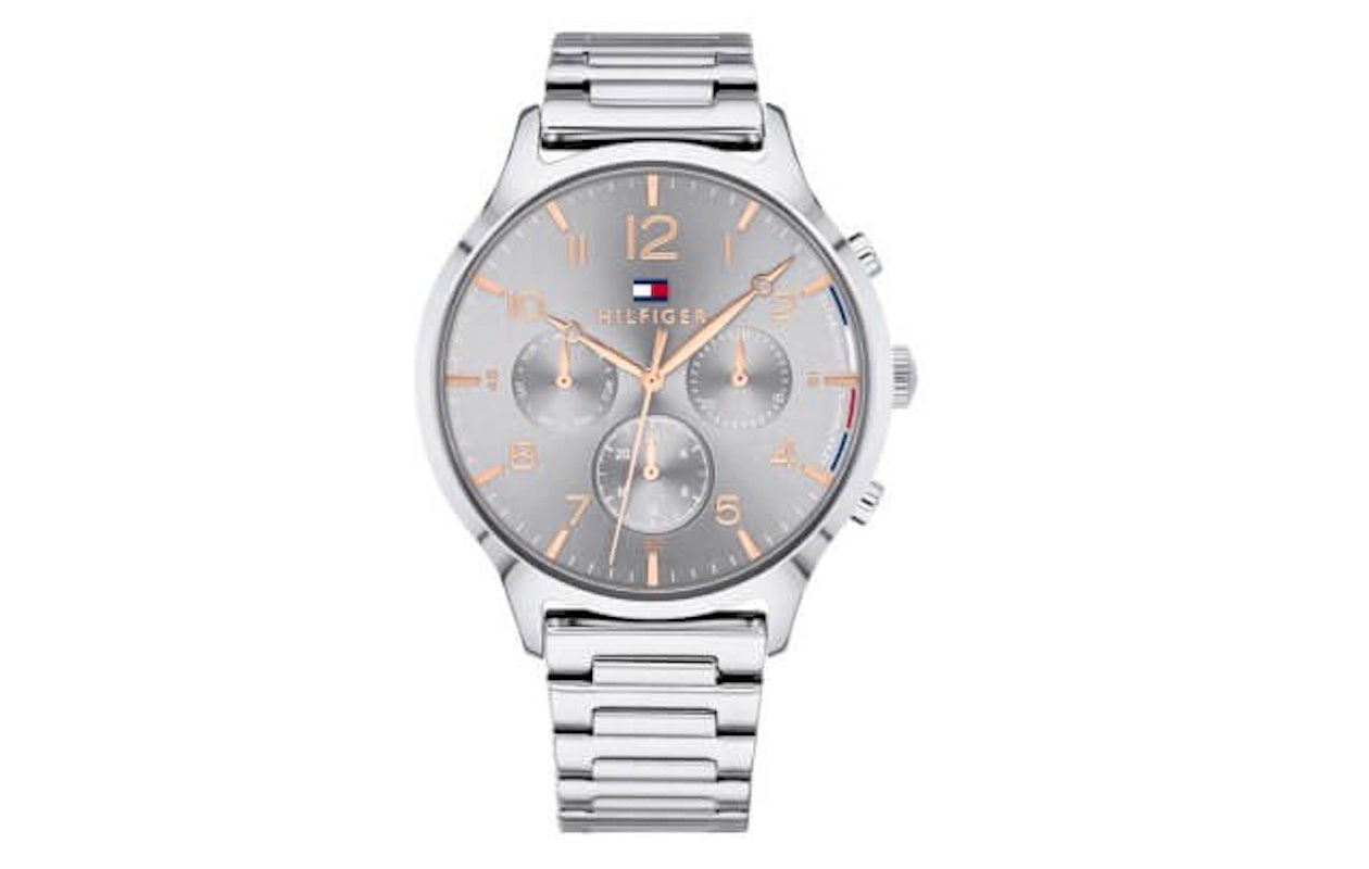 Zilverkleurig Tommy Hilfiger horloge TH1781871 damesmodel!