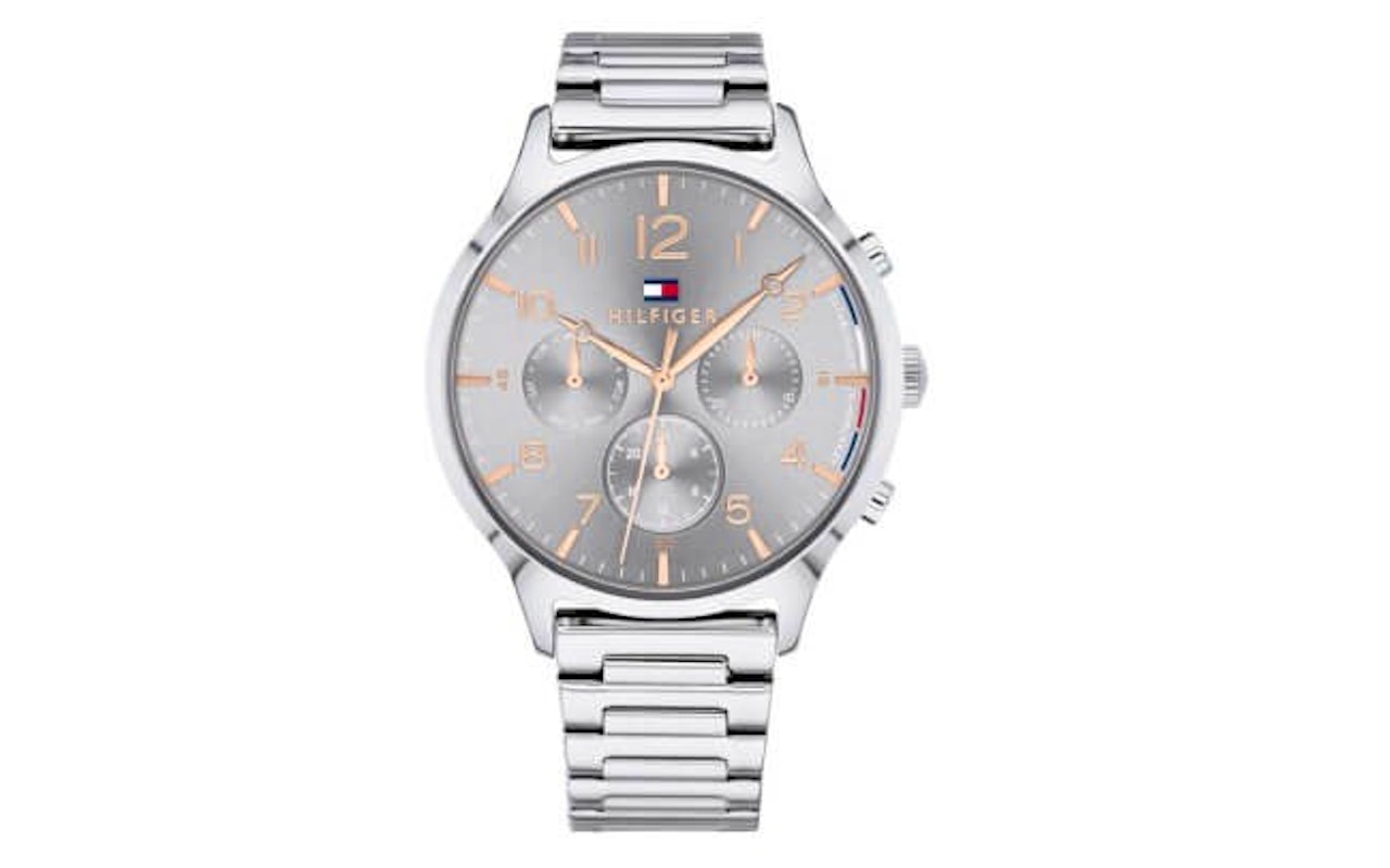 Zilverkleurig Tommy Hilfiger horloge TH1781871 damesmodel!