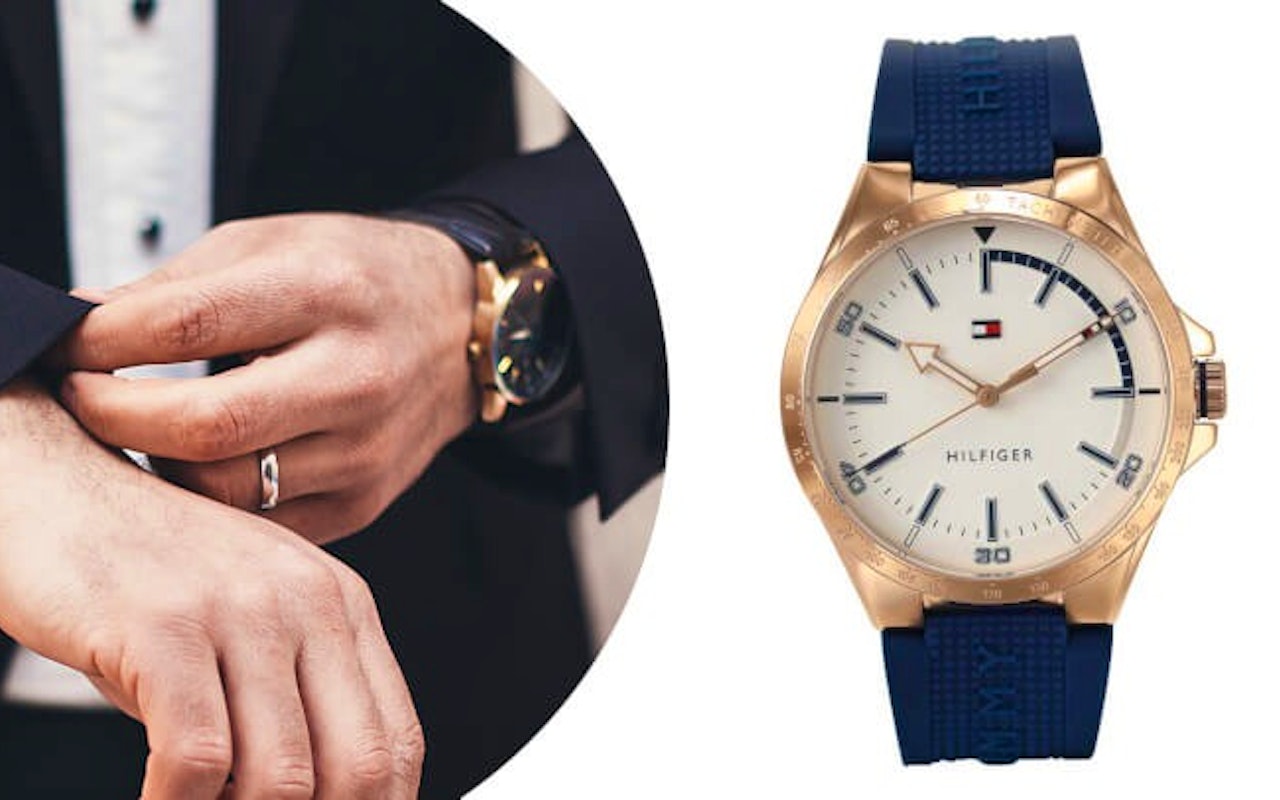 Blauw Tommy Hilfiger horloge TH1791526 herenmodel!