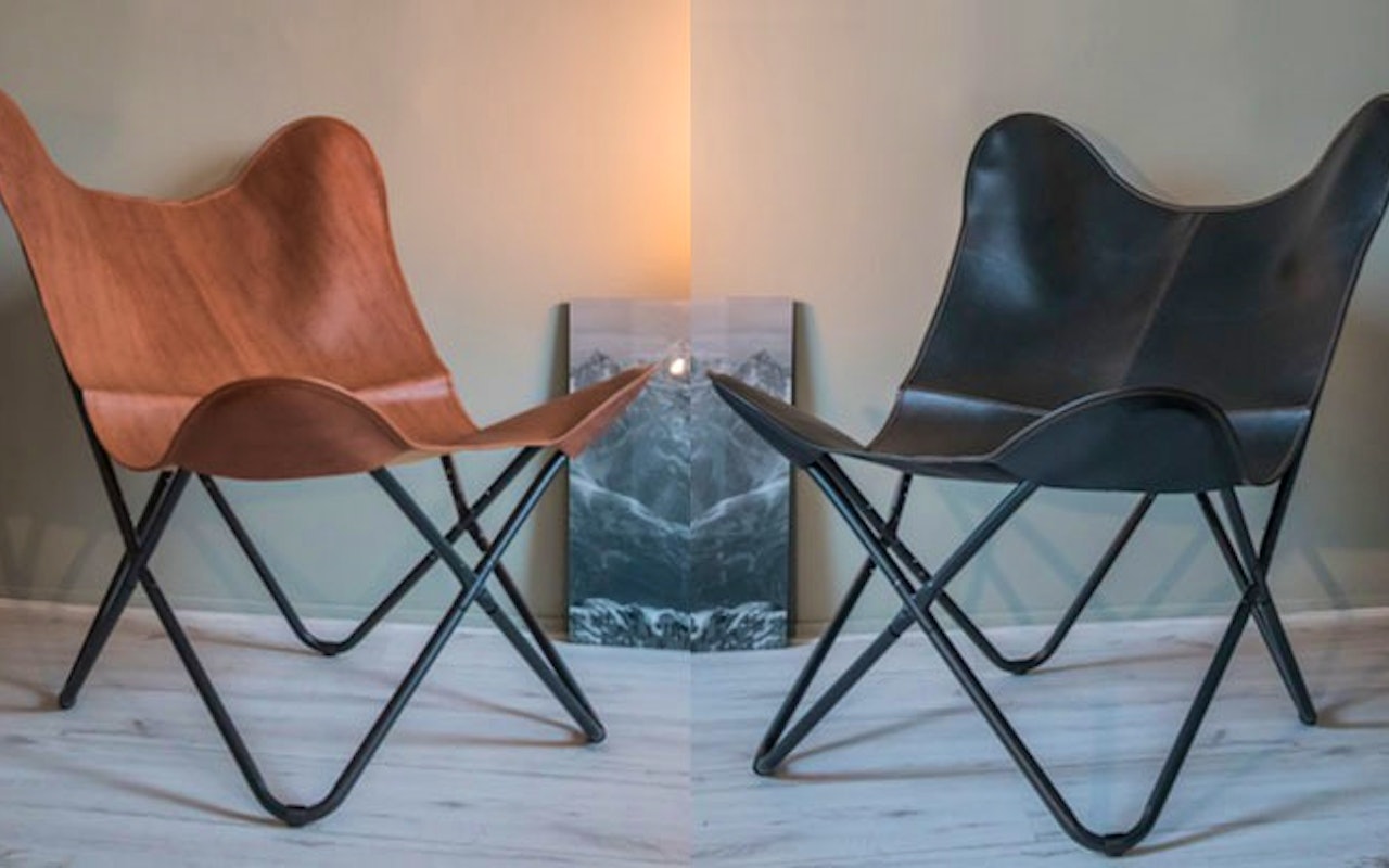 Stijlvolle designer Vlinderstoel in 2 kleuren!