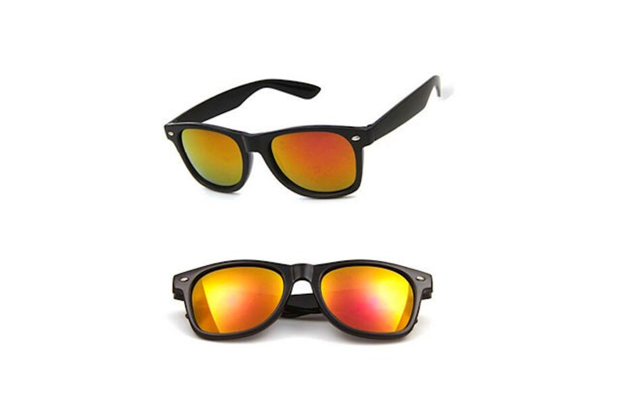 2 Wayfarer zonnebrillen in verschillende kleuren beschikbaar 