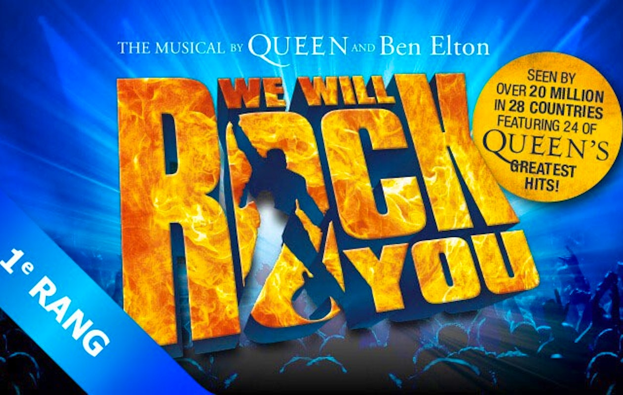 2 eerste rang tickets voor de musical 'We Will Rock You'! 