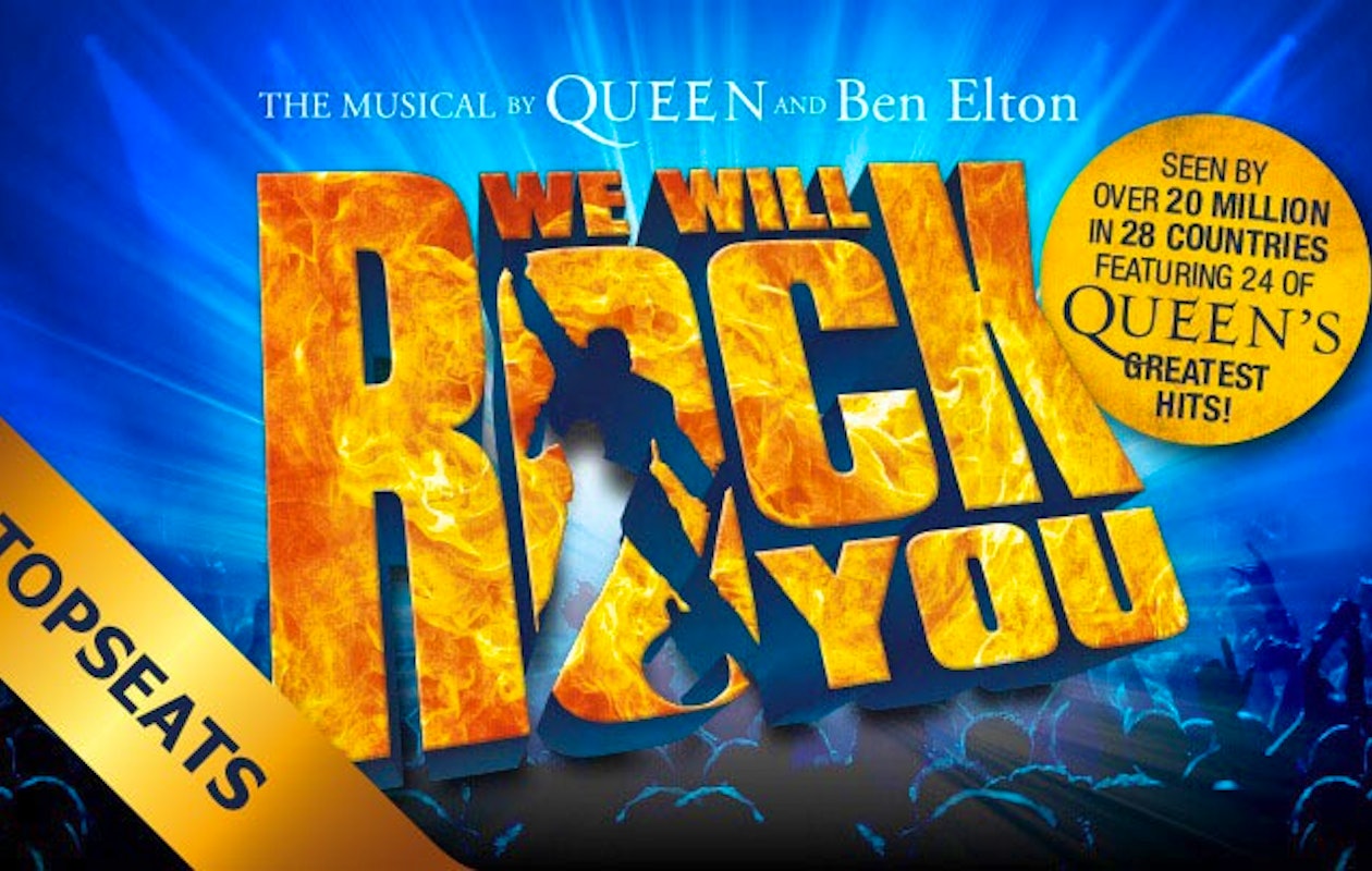 2 topseat tickets voor de musical 'We Will Rock You'! 